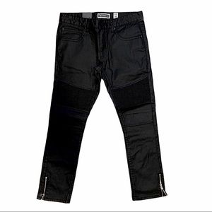 INC Men's Skinny-Fit Moto Jeans with Zipper